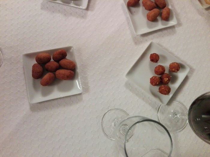 Prueba de menú en masia del Poyo,catering Cinco. 27 de abril - 2