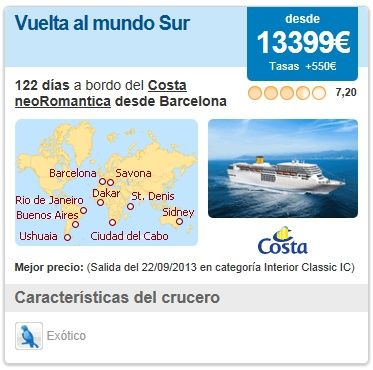 crucero vuelta al mundo sur 