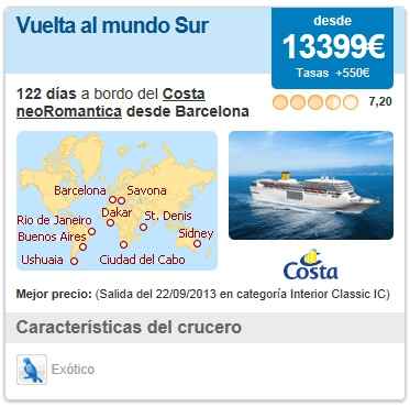 crucero vuelta al mundo sur 