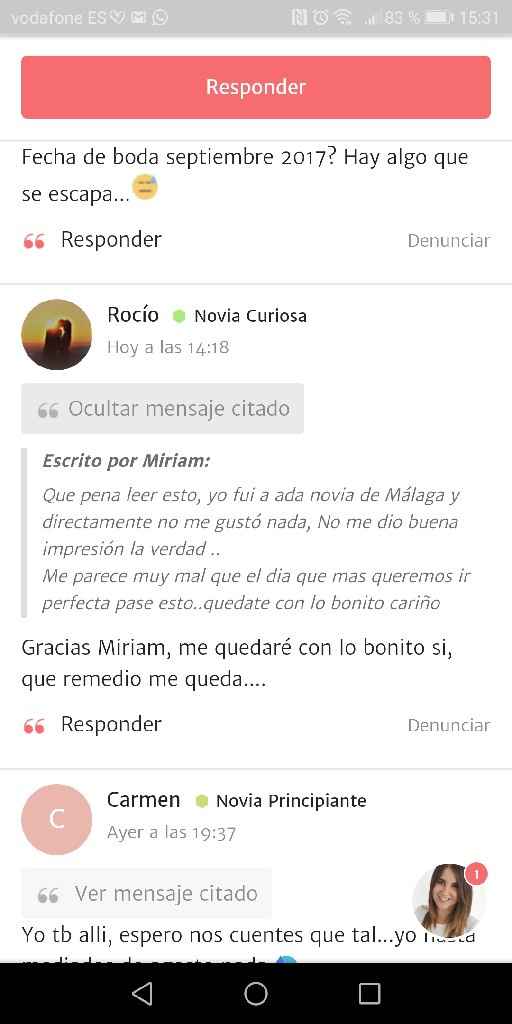 Vestido Ada Novias: mala experiencia - 1