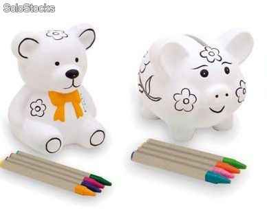 hucha para colorear