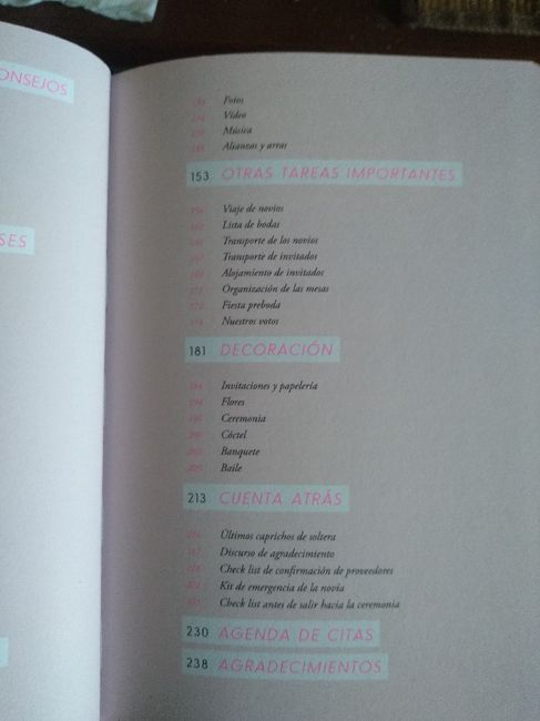 La agenda de nuestra boda 3