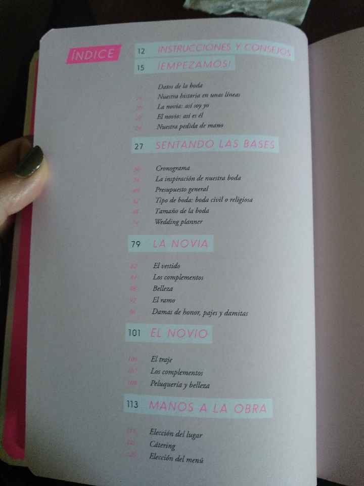 La agenda de nuestra boda - 1