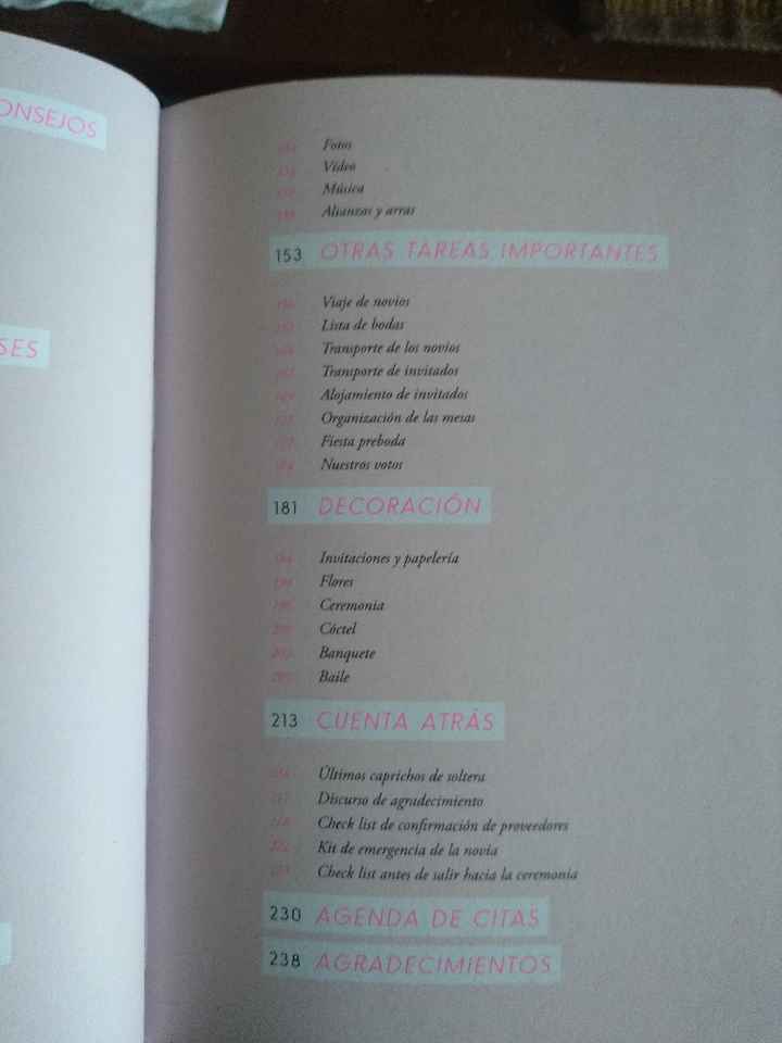 La agenda de nuestra boda - 2