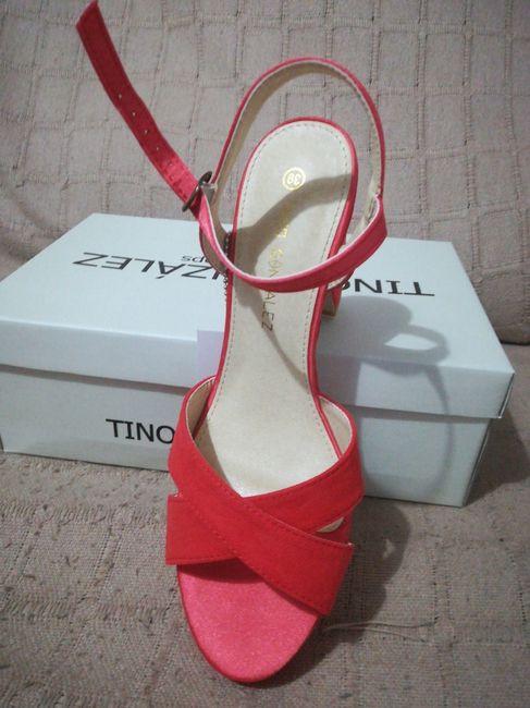 Sandalias rojo coral