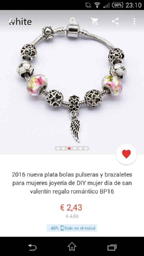 Pulseras con cuentas para la tela del vestido - 1