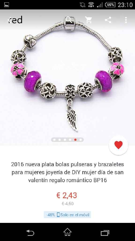 Pulseras con cuentas para la tela del vestido - 2