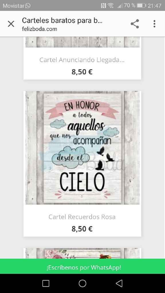 Cartel en memoria de los q ya no están - 1