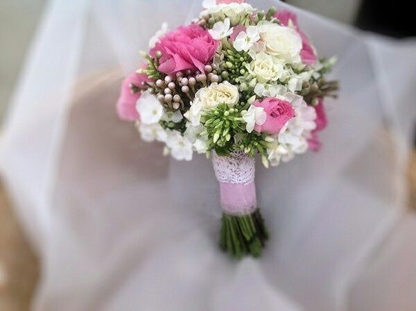 Ramos de novia en tonos rosas 54