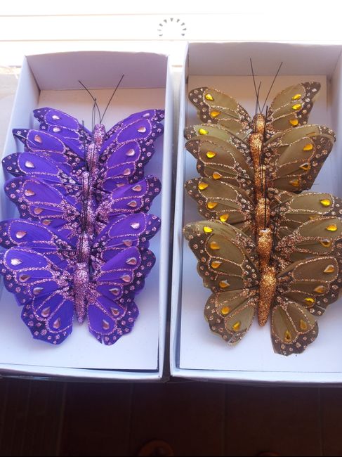 mariposas para la decoracion de las mesas de los invitados