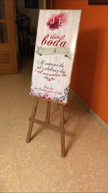 Cartel bienvenida personalizado - 1