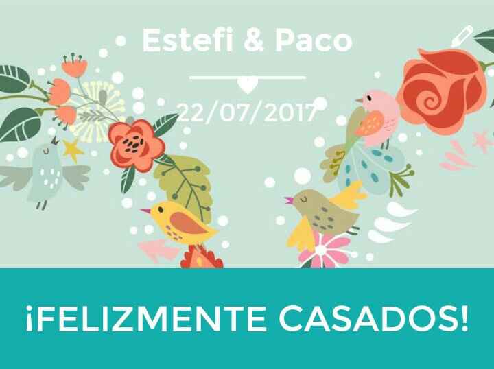 Marcador a 0: felizmente casados!!! - 1