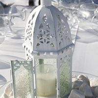 farol de forja blanco