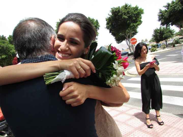 con mi abuelo despues de mi boda