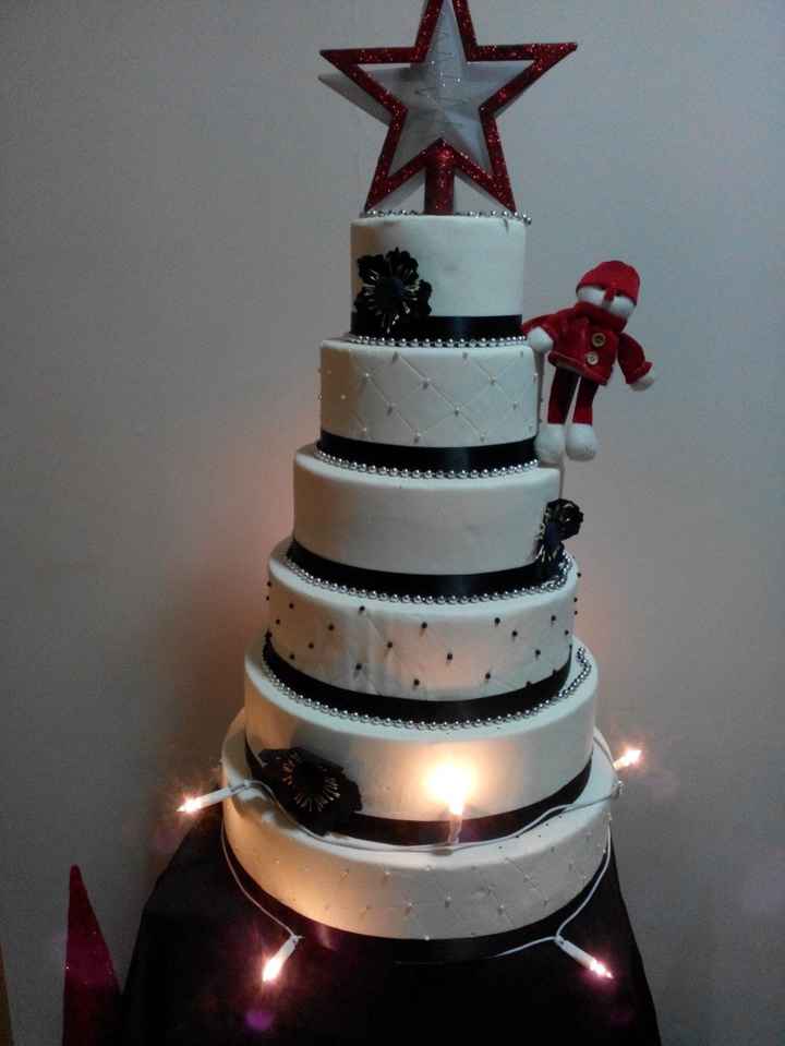 Tarta navidad boda