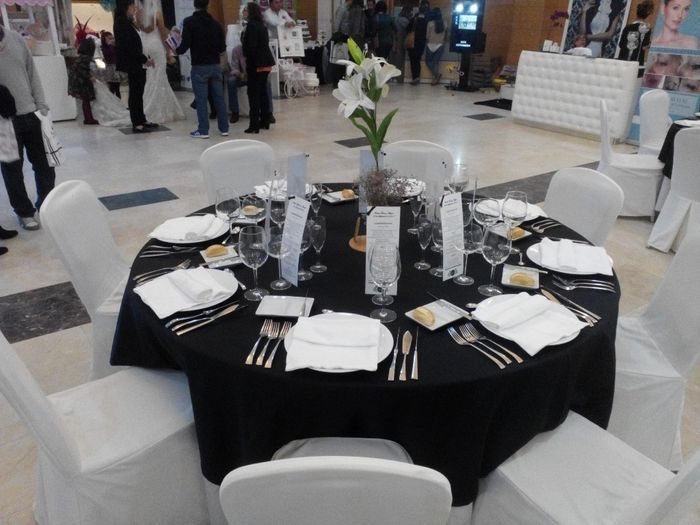 Decoración mesa Negra