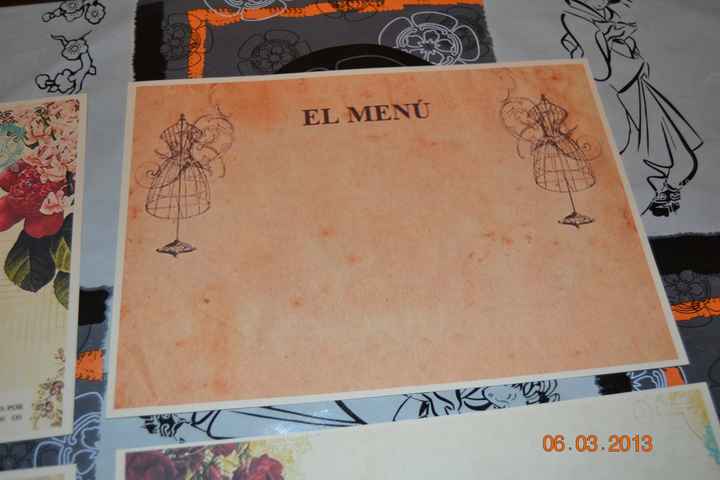 Hoja para el menu de la B