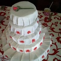 Tarta para brochetas de chuches