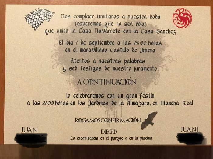 Nuestras invitaciones. - 2