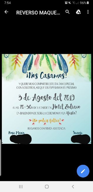 Mis tarjetas de boda!! - 2