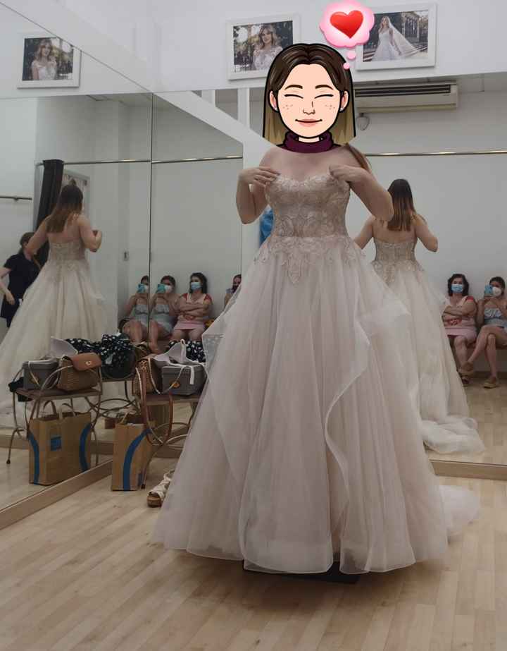 Vestido de novia de color rosa - 3