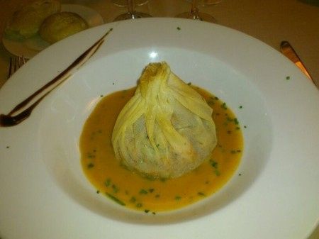 cesto crujiente de gambas