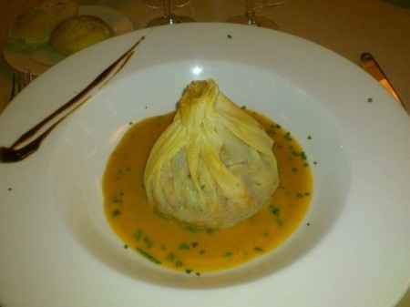 cesto crujiente de gambas