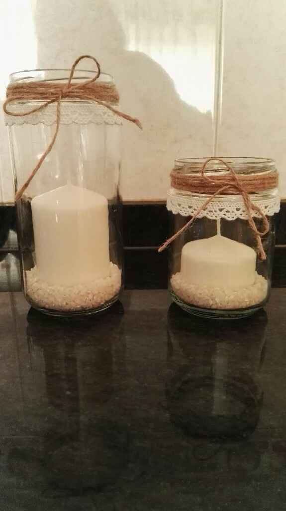 Portavelas de cristal diy - 1