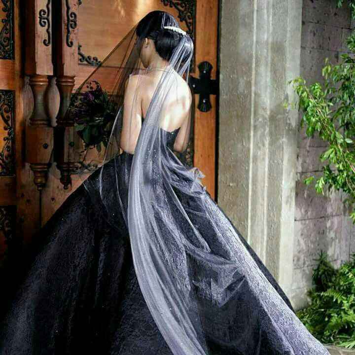 Vestido de novia en negro - 8