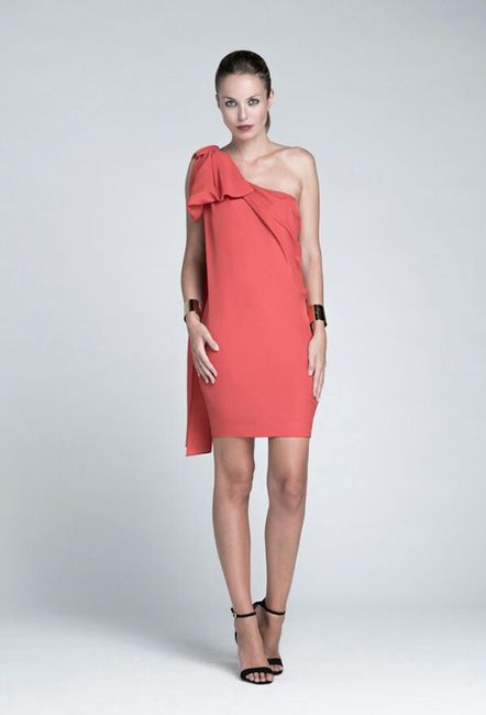 Coral: vestido invitada - 3