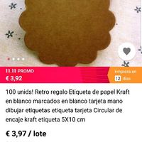 Etiquetas kraft redonda - 2