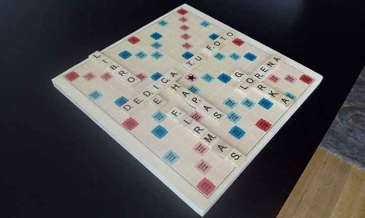 Scrabble de madera vintage - 1