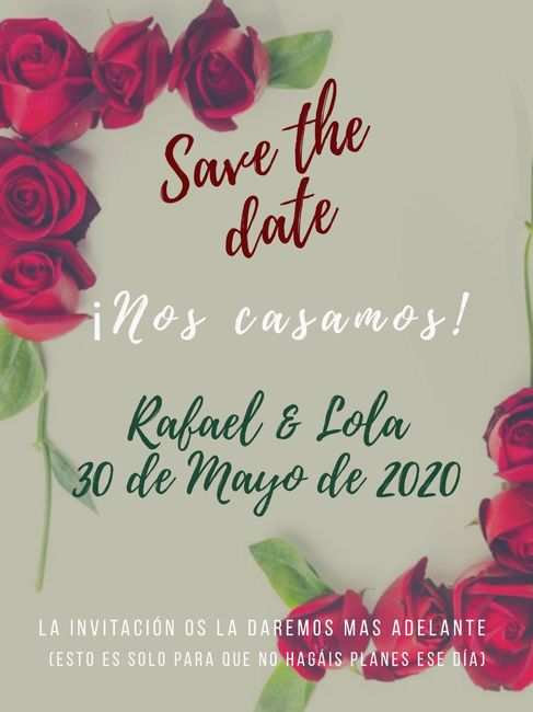 Save the date - 1