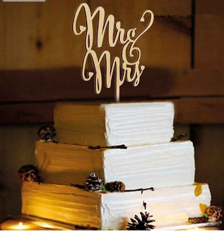 Tamaño para los novios tarta 3