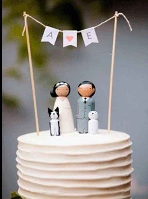 Tamaño para los novios tarta 2