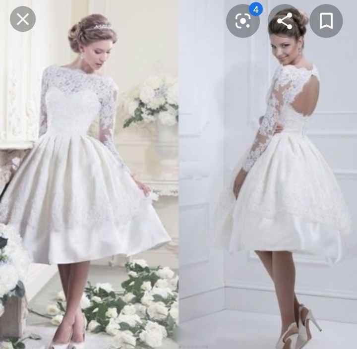 Vestido de novia corto 1