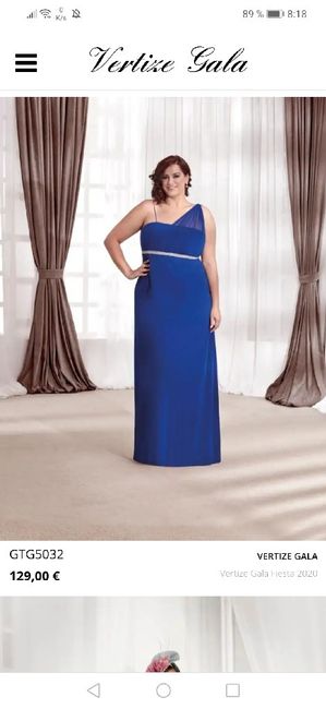 Vestido talla grande largo de fiesta 11