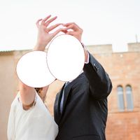 nada más empezar la sesión de fotos al acabar a misa