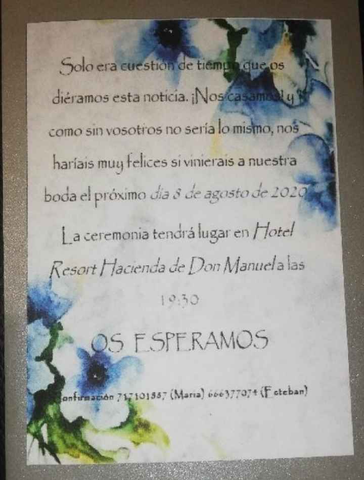Invitaciones hechas por nosotros - 1