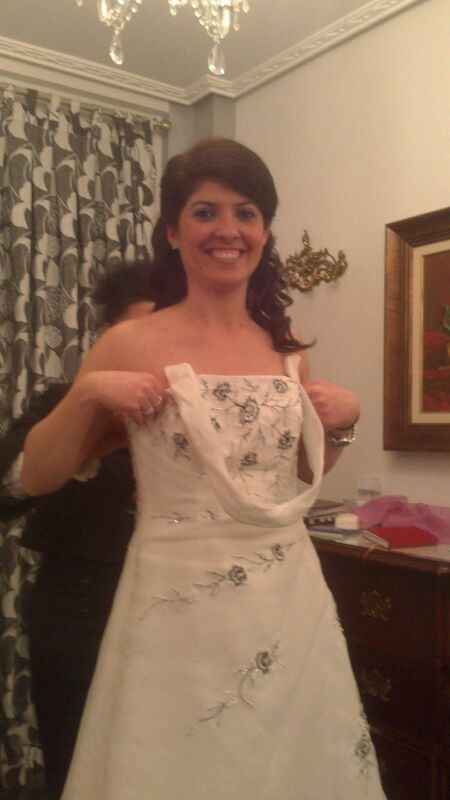 la segunda prueba peinada y maquillada