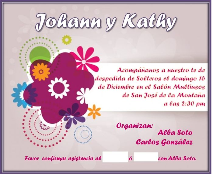invitacion morada