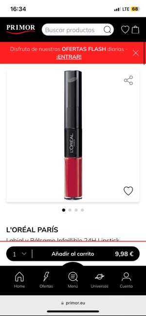 Pintalabios para la boda. 1