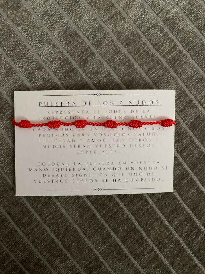 Pulsera de los 7 nudos para invitados - 1