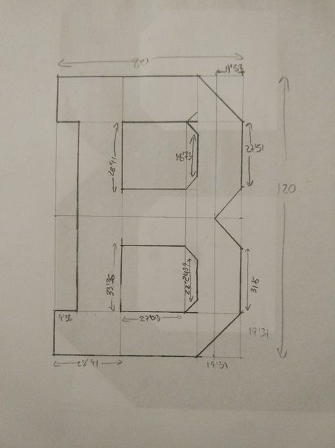 Letras carton - 1