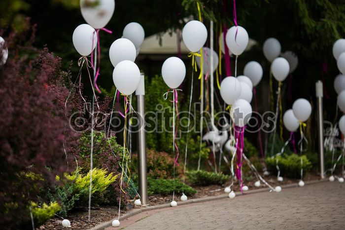 pasillo de globos