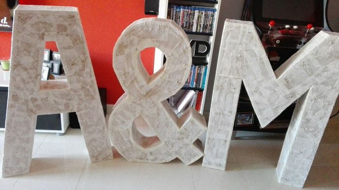Nuestras letras xxl diy con luz 😍😍 - 3
