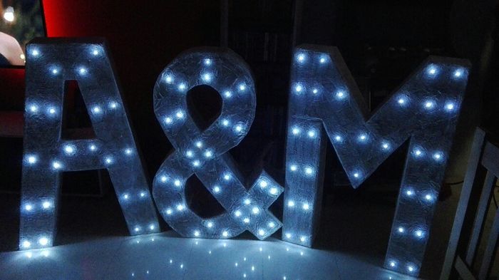 Nuestras letras xxl diy con luz 😍😍 - 4