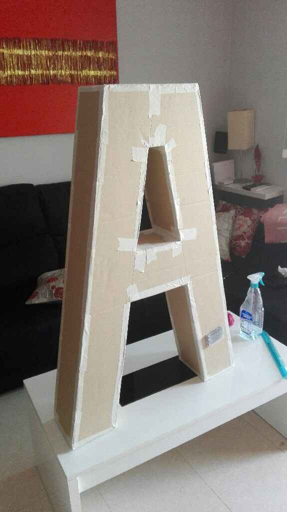 Nuestras letras xxl diy con luz 😍😍 - 1
