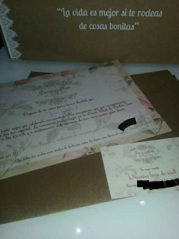 Os enseño mis invitaciones y los nombres en los sobres - 2