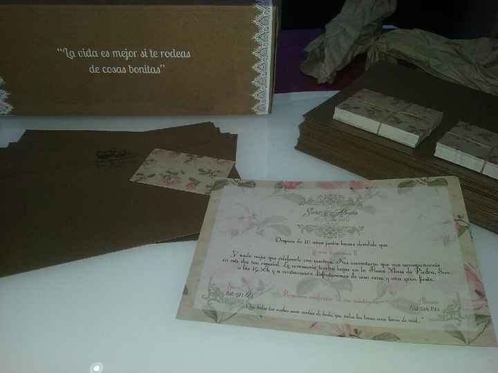 Os enseño mis invitaciones y los nombres en los sobres - 5